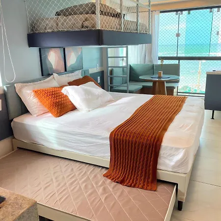Flat incrível a 30m da Praia de Porto-3